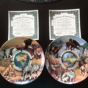 World of Wildlife earth day 25 anniversary plates